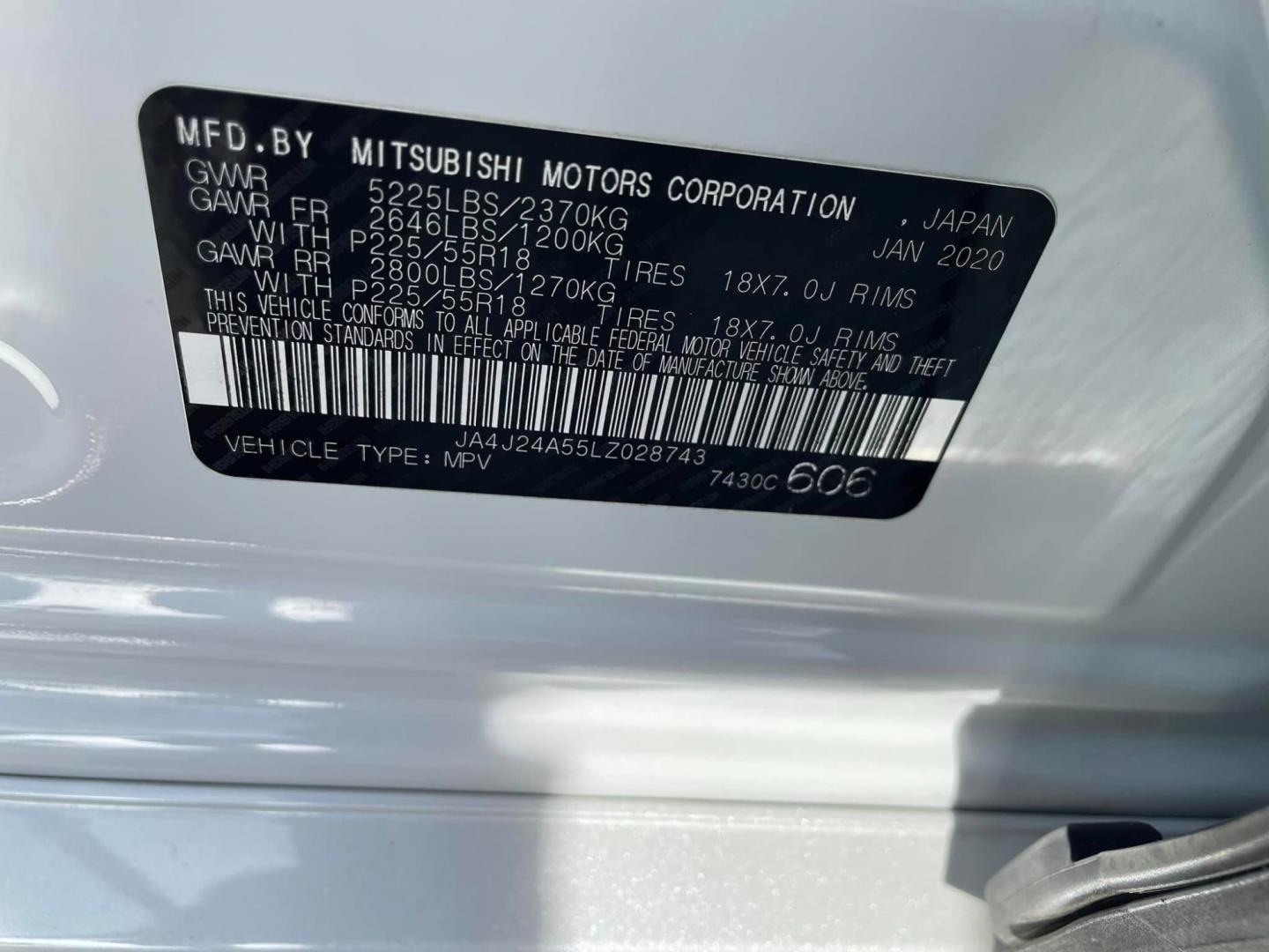 2020 WHITE /BLACK Mitsubishi Outlander PHEV (JA4J24A55LZ) , located at 744 E Miner Ave, Stockton, CA, 95202, (209) 944-5770, 37.956863, -121.282082 - Photo#13